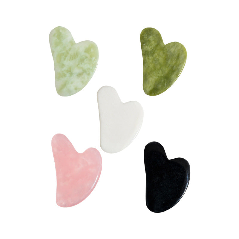 Heart Jade Gua Sha Face Scraping Board