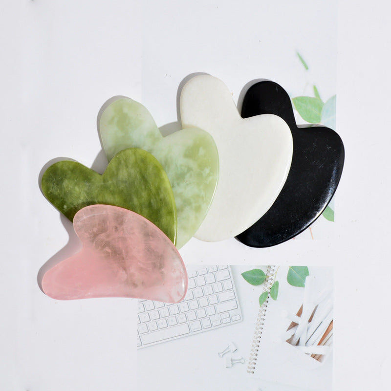 Heart Jade Gua Sha Face Scraping Board