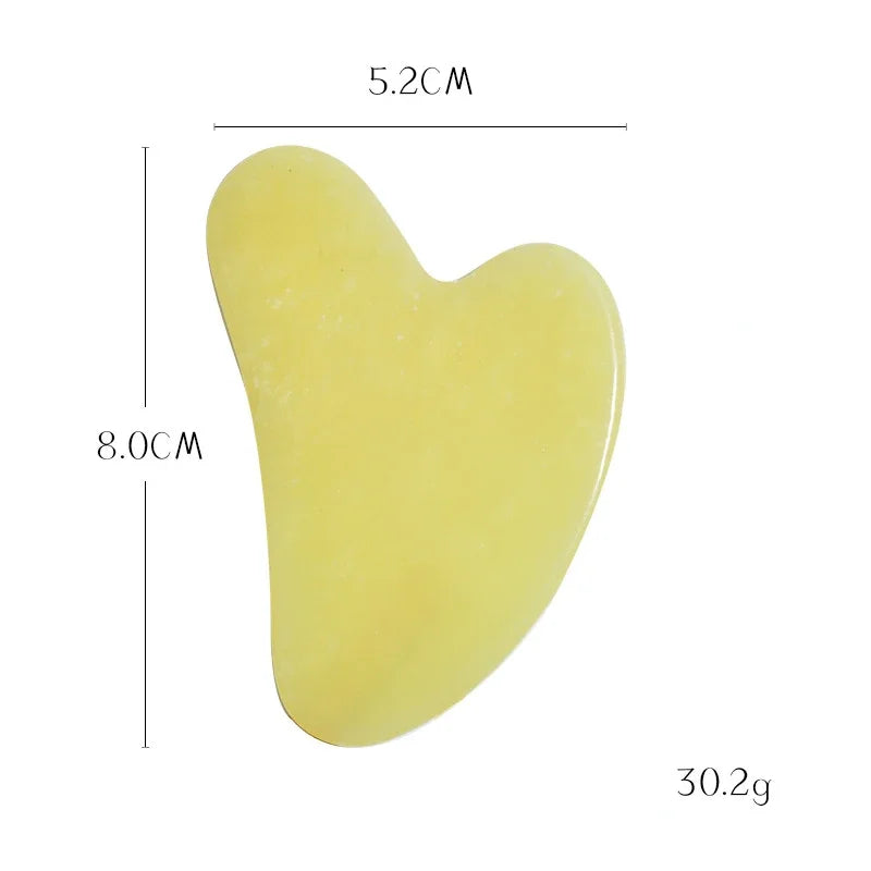 Heart Jade Gua Sha Face Scraping Board