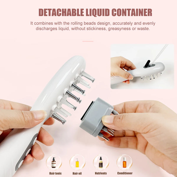 Silicone Contact Points Anti-Hair Loss Comb