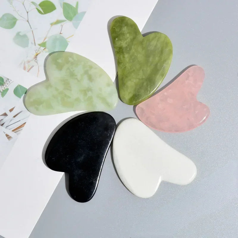 Heart Jade Gua Sha Face Scraping Board