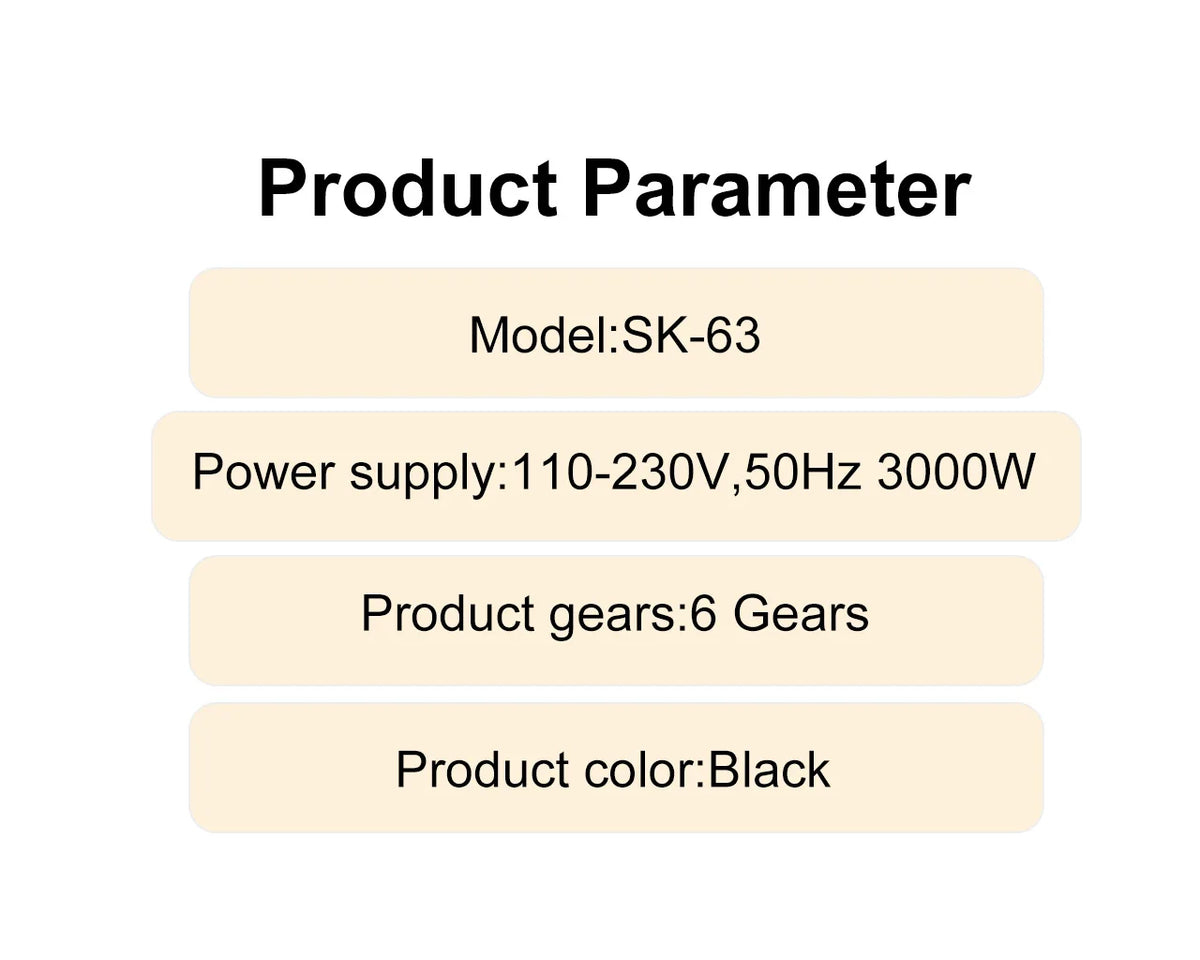 6 Speed Professional Hair Dryer Styling Tool