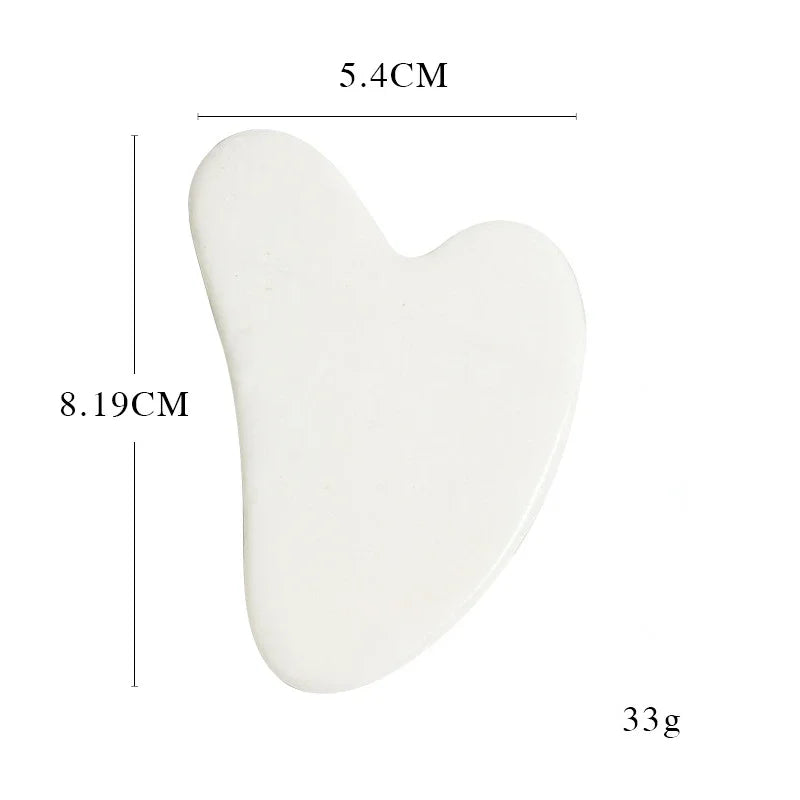 Heart Jade Gua Sha Face Scraping Board