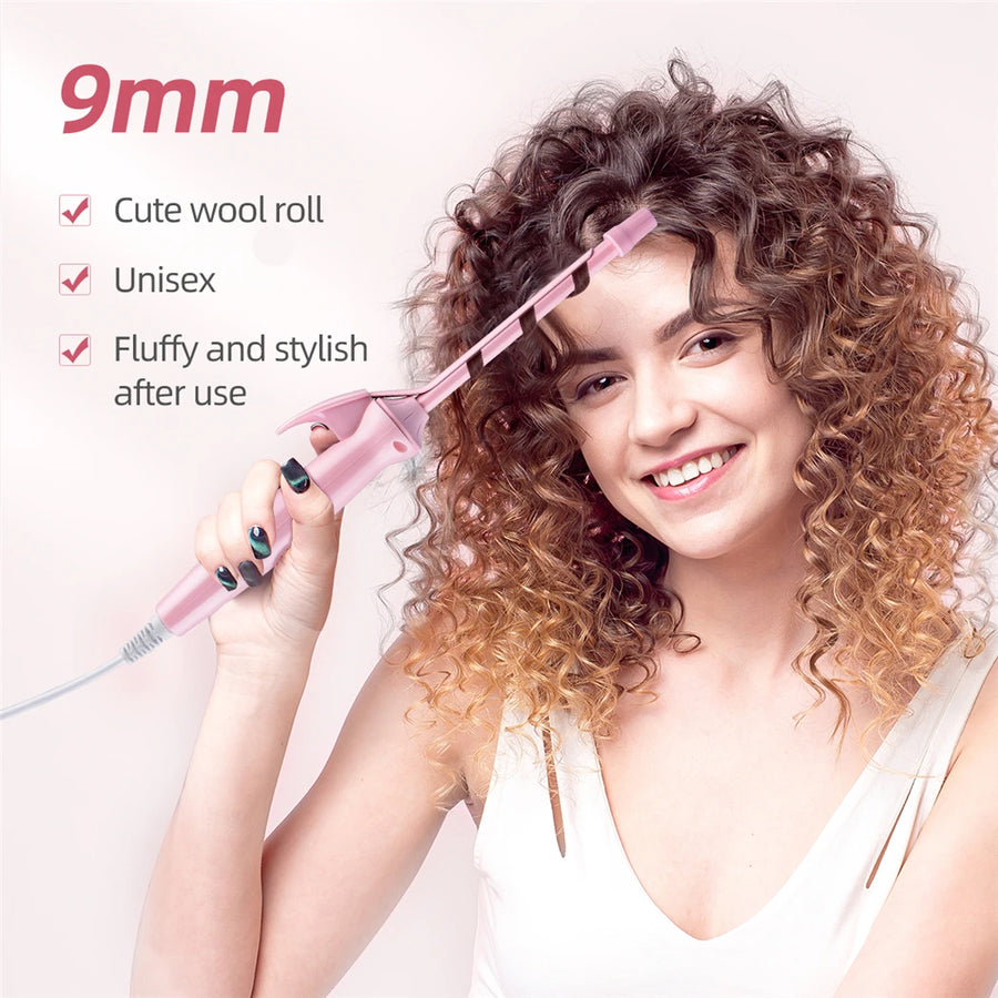 9mm Mini Ceramic Hair Curling Iron