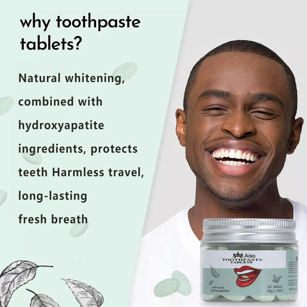 Nano Hydroxyapatite Whitening Toothpaste Chewable Tablets