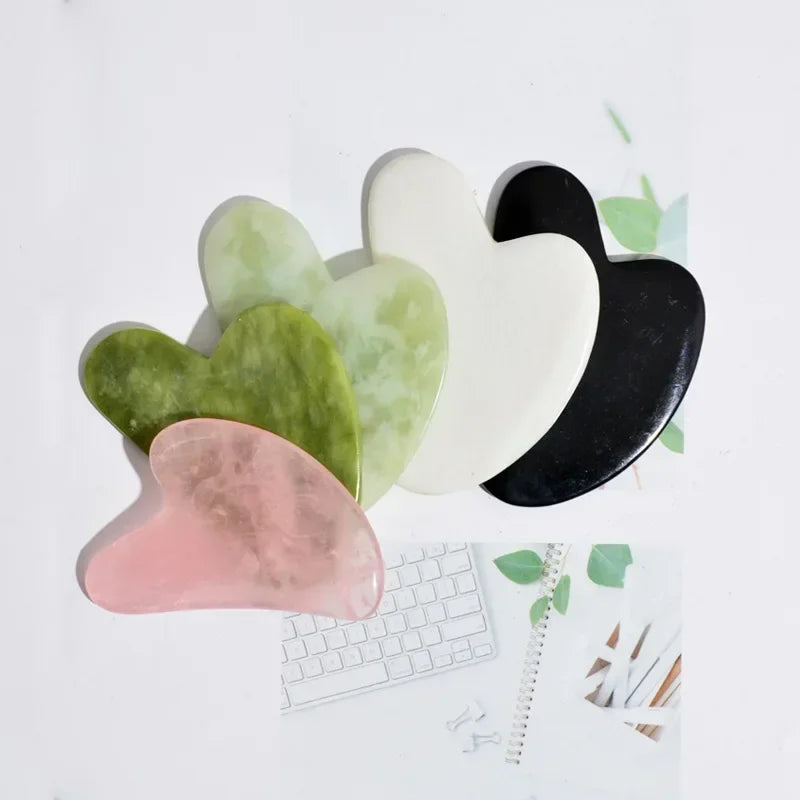 Heart Jade Gua Sha Face Scraping Board