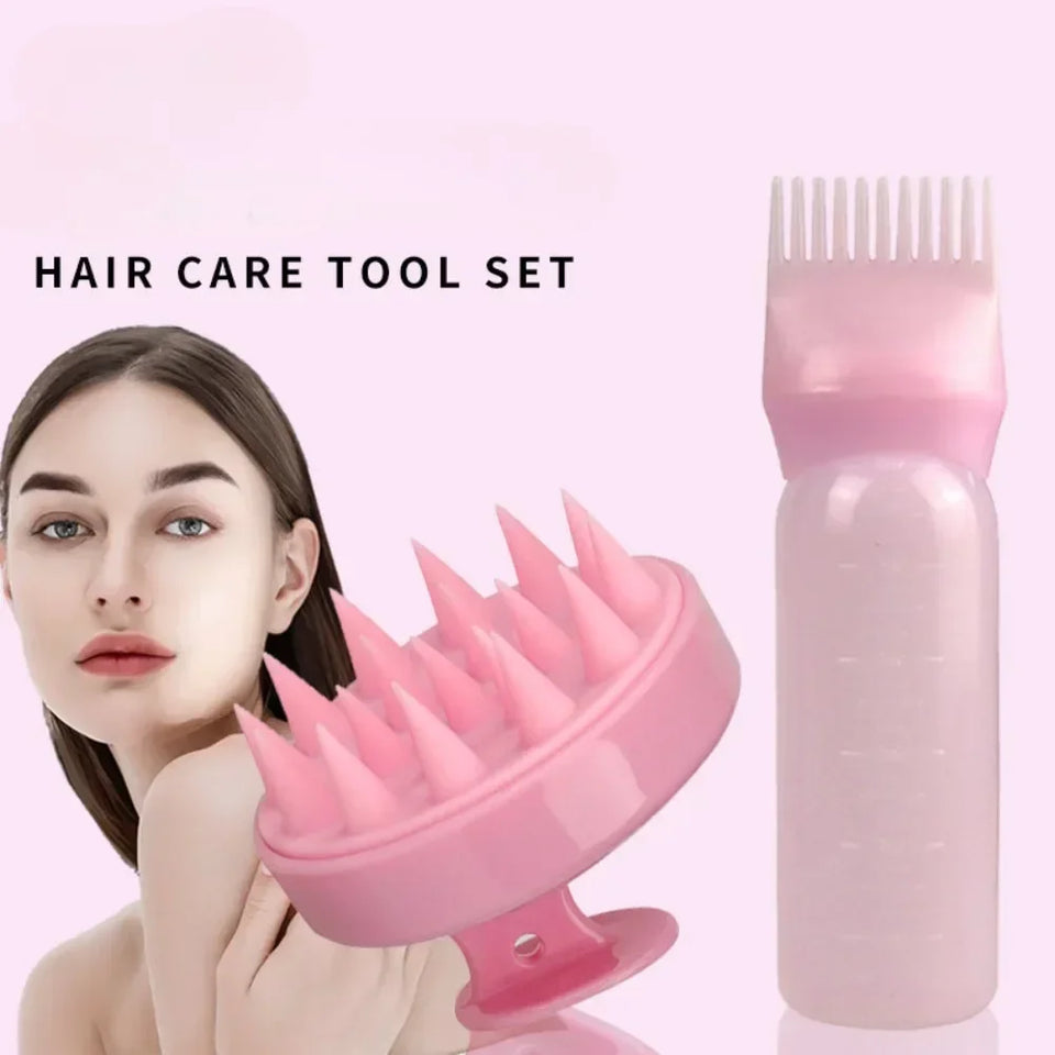 Hair Dye Tint Applicator Brush With Bottle