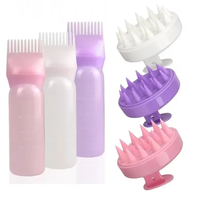 Hair Dye Tint Applicator Brush With Bottle