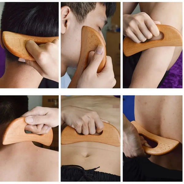 Wooden Gua Sha Body Massage Scraping Tool