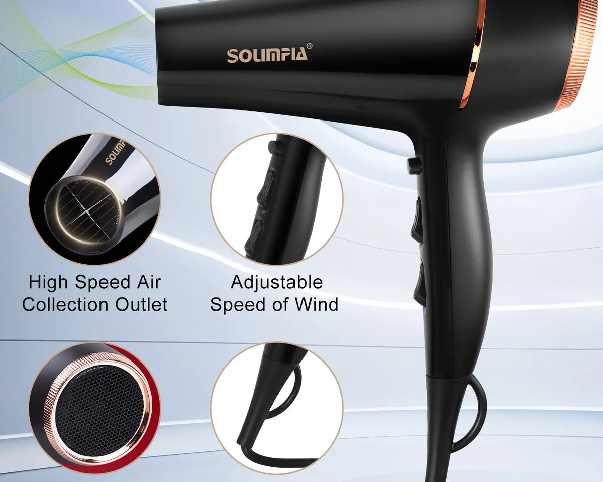 6 Speed Professional Hair Dryer Styling Tool
