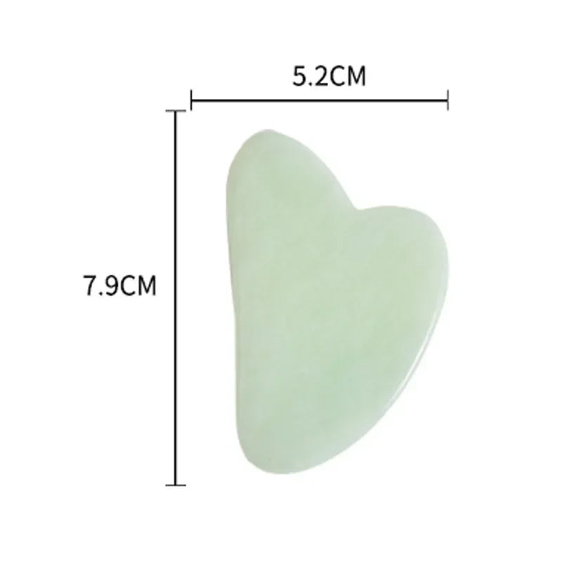 Heart Jade Gua Sha Face Scraping Board