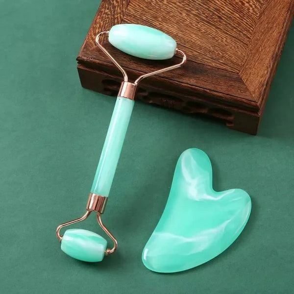 Jade Gua Sha Face Neck Massage Tool