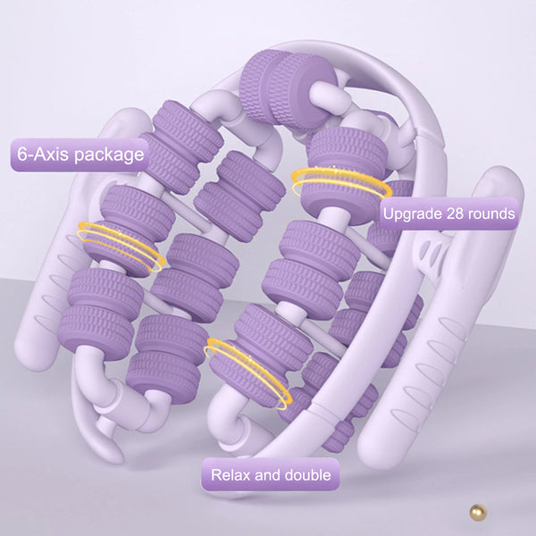 28 Roller Leg Massager Muscle Relaxation Tool